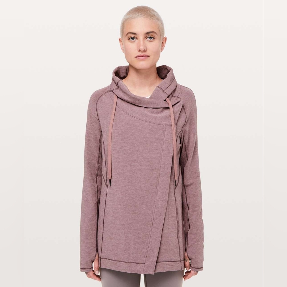 Lululemon Coast Easy Wrap Heathered Misty Merlot